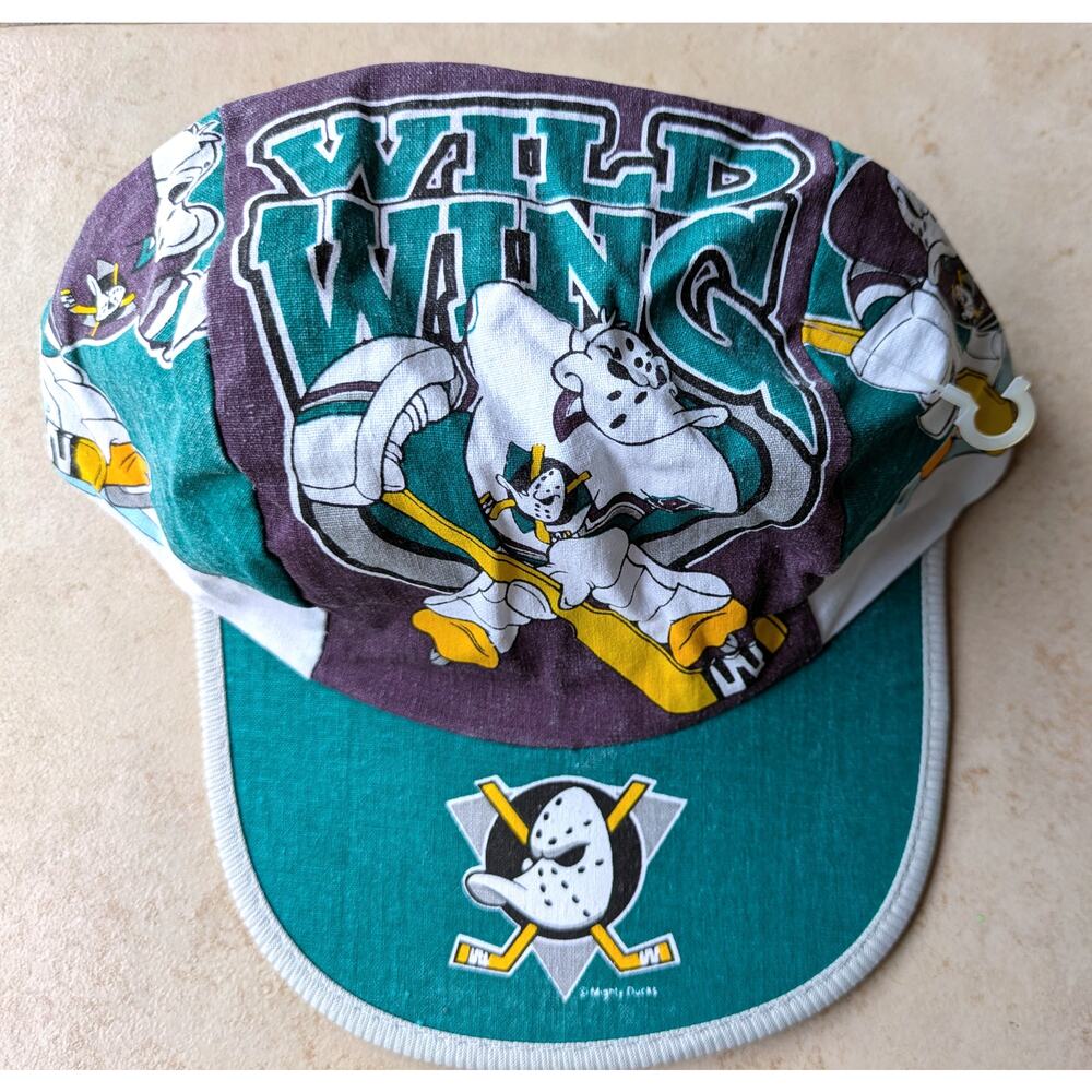 NEW Anaheim Mighty Ducks 90s WILD WING Logo 7 Painter cap yth hat NHL hockey vtg